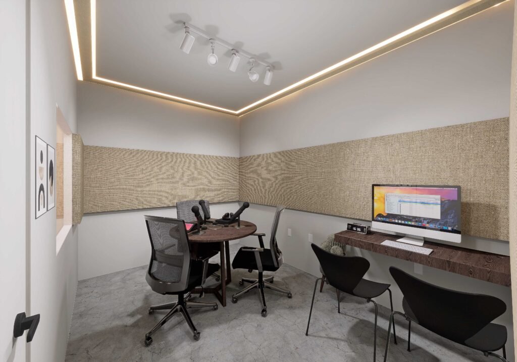 Diseño acústico de cabina podcast